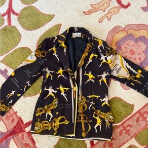 Marina Sitbon for Kamosho Paris Traite Des Armes-fencing print jacket